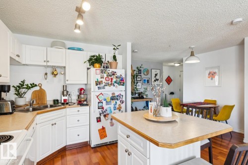 419 10535 122 Street, Edmonton, AB - Indoor Photo Showing Kitchen With Double Sink