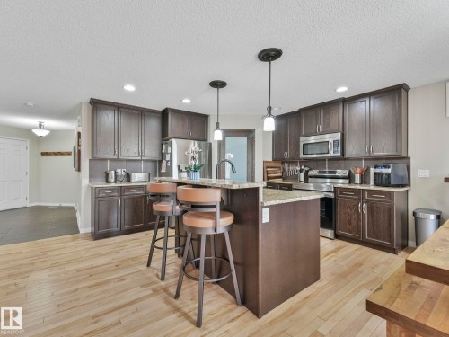 20853 92A Avenue Nw, Edmonton, AB - Indoor Photo Showing Kitchen With Upgraded Kitchen