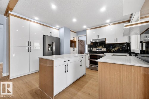 706 Burley Drive, Edmonton, AB - Indoor Photo Showing Kitchen With Upgraded Kitchen