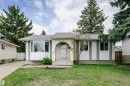 Great location for this charming and updated 3 + 1 bedroom bungalow on a quiet crescent in Dunluce. Walk to 2 elementary schools, playgrounds, parks & sports fields. New shingles on house in 2021. - 11436 161 Avenue, Edmonton, AB  - Outdoor 