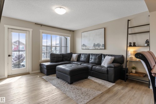 19220 27 Avenue, Edmonton, AB - Indoor Photo Showing Living Room