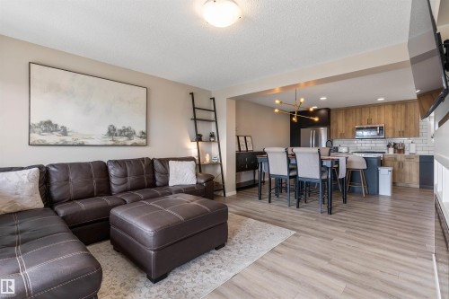 19220 27 Avenue, Edmonton, AB - Indoor Photo Showing Living Room