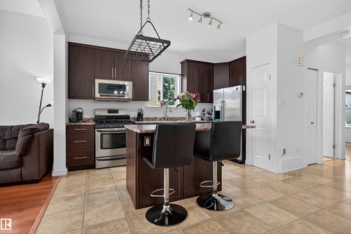 9014 166 Avenue, Edmonton, AB - Indoor Photo Showing Kitchen With Stainless Steel Kitchen