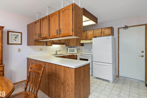 17404 Callingwood Road, Edmonton, AB - Indoor Photo Showing Kitchen With Double Sink