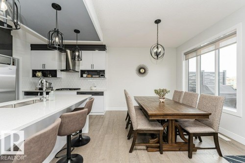 74 Ellice Bend, Fort Saskatchewan, AB - Indoor Photo Showing Dining Room