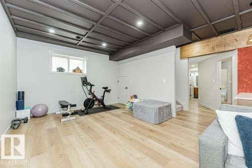 74 Ellice Bend, Fort Saskatchewan, AB - Indoor Photo Showing Gym Room