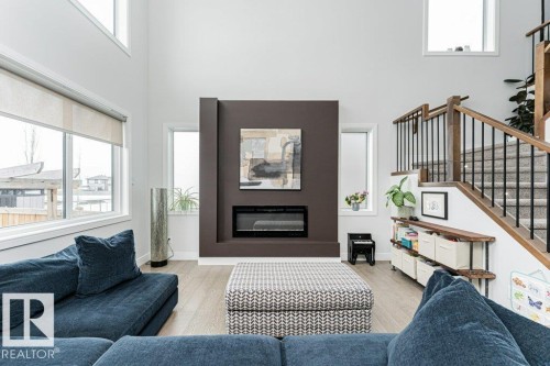 74 Ellice Bend, Fort Saskatchewan, AB - Indoor With Fireplace