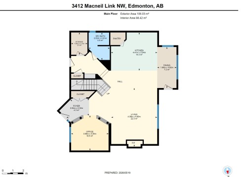 Floor plan - 3412 Macneil Link, Edmonton, AB 