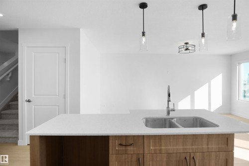 8891 Carson Way, Edmonton, AB - Indoor Photo Showing Kitchen With Double Sink