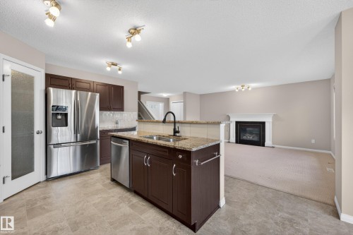 1731 55 Street, Edmonton, AB - Indoor Photo Showing Kitchen With Stainless Steel Kitchen With Double Sink