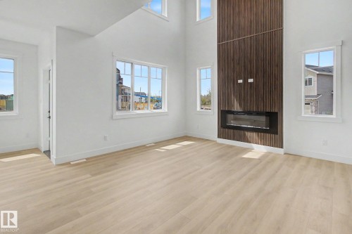 3287 Chernowski Way, Edmonton, AB - Indoor With Fireplace