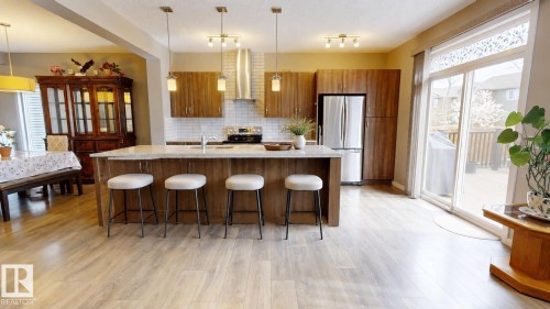 5159 Crabapple Link Sw, Edmonton, AB - Indoor Photo Showing Kitchen With Upgraded Kitchen