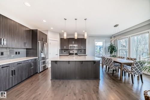 1306 164A Street, Edmonton, AB - Indoor Photo Showing Kitchen With Stainless Steel Kitchen With Upgraded Kitchen