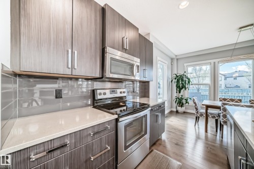 1306 164A Street, Edmonton, AB - Indoor Photo Showing Kitchen With Stainless Steel Kitchen With Upgraded Kitchen