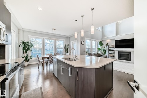 1306 164A Street, Edmonton, AB - Indoor Photo Showing Kitchen With Double Sink With Upgraded Kitchen