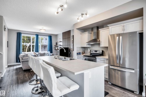 2565 Coughlan Road, Edmonton, AB - Indoor Photo Showing Kitchen With Double Sink With Upgraded Kitchen