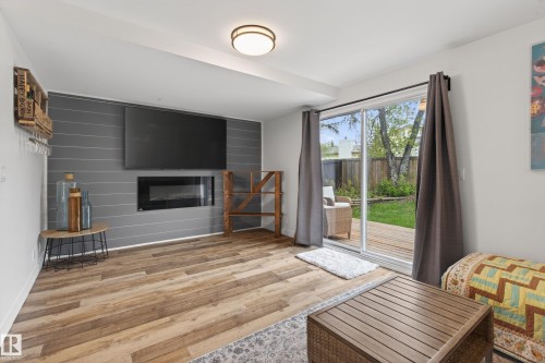 3232 145 Avenue, Edmonton, AB - Indoor Photo Showing Living Room With Fireplace