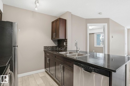 109 11803 22 Avenue, Edmonton, AB - Indoor Photo Showing Kitchen With Double Sink