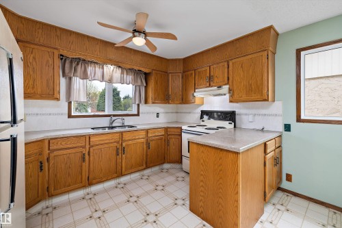16307 111 Street, Edmonton, AB - Indoor Photo Showing Kitchen With Double Sink