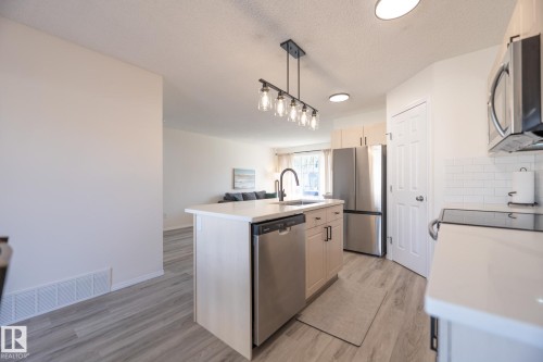 2928 25 Street, Edmonton, AB - Indoor Photo Showing Kitchen With Stainless Steel Kitchen