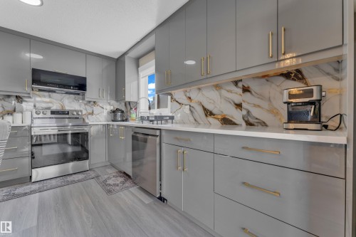 2416 35 Street, Edmonton, AB - Indoor Photo Showing Kitchen With Upgraded Kitchen
