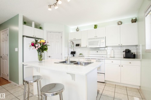17311 90 Street, Edmonton, AB - Indoor Photo Showing Kitchen With Double Sink