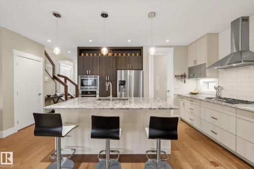 9648 83 Avenue, Edmonton, AB - Indoor Photo Showing Kitchen With Upgraded Kitchen