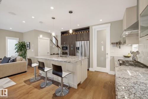 9648 83 Avenue, Edmonton, AB - Indoor Photo Showing Kitchen With Upgraded Kitchen