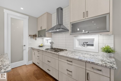 9648 83 Avenue, Edmonton, AB - Indoor Photo Showing Kitchen With Upgraded Kitchen