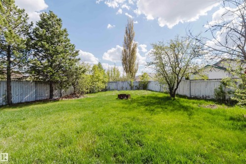 Expansive green lawn with a perimeter fence - 13755 131B Avenue, Edmonton, AB - Outdoor With Backyard