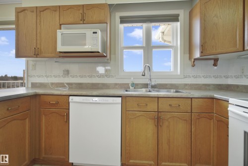506 8315 83 Street, Edmonton, AB - Indoor Photo Showing Kitchen With Double Sink