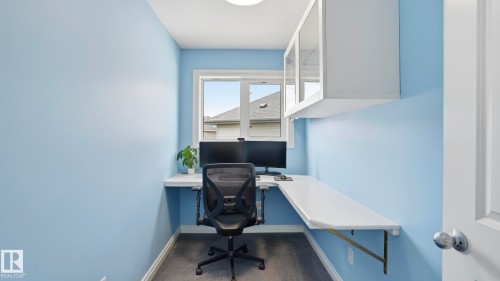 upstairs office - 2620 Adam Crest, Edmonton, AB - Indoor Photo Showing Office