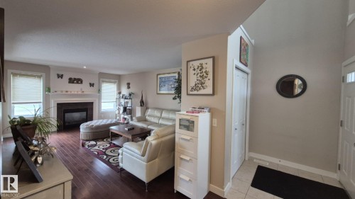 2044 33B Street Nw, Edmonton, AB - Indoor Photo Showing Living Room With Fireplace