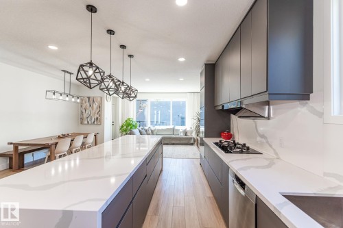11445 79 Avenue, Edmonton, AB - Indoor Photo Showing Kitchen With Upgraded Kitchen