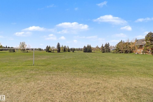 Expansive green space featuring a large lawn area and distant mature trees - 5953 40 Avenue, Edmonton, AB - Outdoor With View