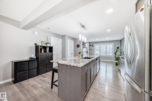 5422 Crabapple Loop, Edmonton, AB - Indoor Photo Showing Kitchen With Upgraded Kitchen