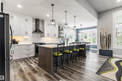 2011 Spring Drive, Rural Parkland County, AB - Indoor Photo Showing Kitchen With Upgraded Kitchen