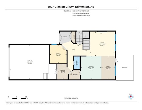 Floor plan - 3807 Claxton Close, Edmonton, AB - Other