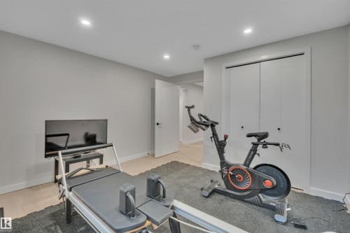 3419 84 Street, Edmonton, AB - Indoor Photo Showing Gym Room
