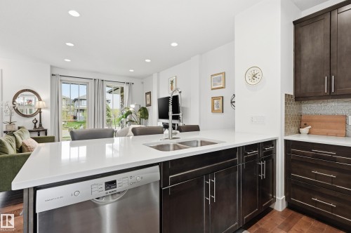 3256 Allan Way, Edmonton, AB - Indoor Photo Showing Kitchen With Double Sink