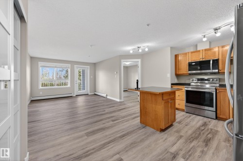 212 5340 199 Street, Edmonton, AB - Indoor Photo Showing Kitchen With Stainless Steel Kitchen
