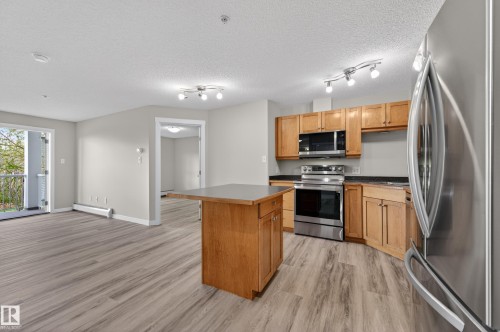 212 5340 199 Street, Edmonton, AB - Indoor Photo Showing Kitchen With Stainless Steel Kitchen