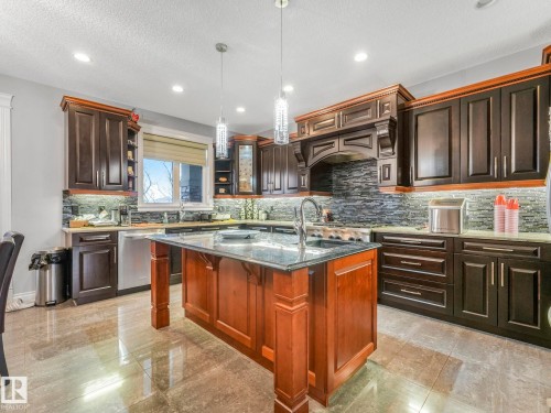 3313 Cameron Heights Landing Landing, Edmonton, AB - Indoor Photo Showing Kitchen With Upgraded Kitchen