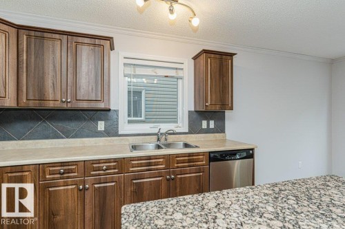 2314 Lemieux Place, Edmonton, AB - Indoor Photo Showing Kitchen With Double Sink