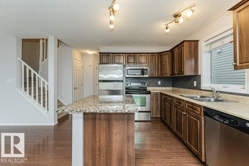 2314 Lemieux Place, Edmonton, AB - Indoor Photo Showing Kitchen With Stainless Steel Kitchen With Double Sink