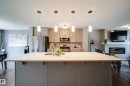 3365 Orchards Link Link, Edmonton, AB  - Indoor Photo Showing Kitchen With Stainless Steel Kitchen With Upgraded Kitchen 
