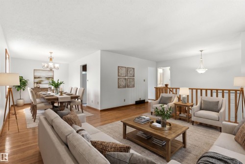 74 Andrew Crescent, St. Albert, AB - Indoor Photo Showing Living Room