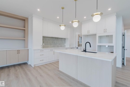 224 Edgemont Green, Edmonton, AB - Indoor Photo Showing Kitchen With Upgraded Kitchen