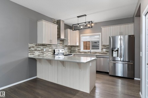 357 Desrochers Boulevard, Edmonton, AB - Indoor Photo Showing Kitchen With Upgraded Kitchen