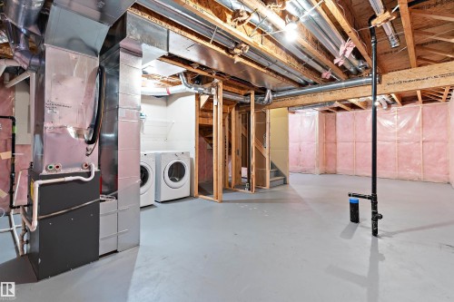 357 Desrochers Boulevard, Edmonton, AB - Indoor Photo Showing Basement